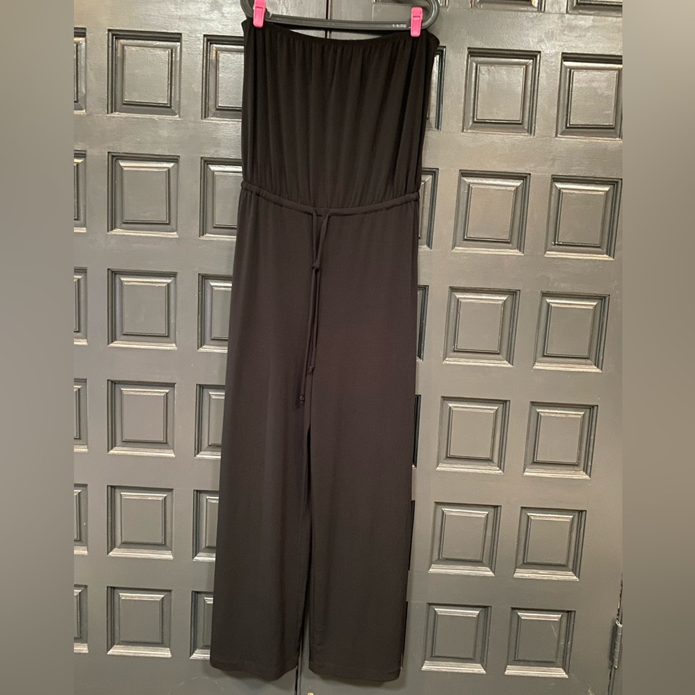 EUC Connected Apparel XL black strapless jumpsuit